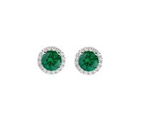 Boucles D'Oreilles Femme Amen DIAMANTS Vert En Argent 925 Code ELUBOBBVZ