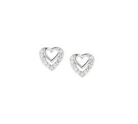Boucles D'Oreilles Femme Amen DUE COEURS En Argent 925 Code ECBBZ3
