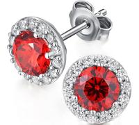 Boucles D'Oreilles Femme Argent, Boucle D Oreille Homme Femme Zirconium Boucles D'Oreilles en Diamant Pour Femmes Hommes