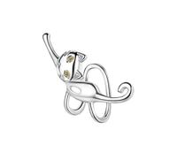 Boucles D'oreilles Femme Boucles d'oreilles à clip faciles à porter,idéales pour un usage quotidien et les fêtes Styles variés et rehaussent l'ensemble Le choix idéal (Silver,3x2cm)