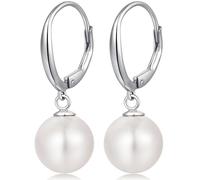 Boucles d'oreilles femme boucles d'oreilles blanches bijoux perles de culture boucle d'oreille or perle de culture boucle d'oreille créole en argent sterling 925 pour femmes