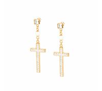 Boucles d'oreilles Femme BROSWAY SOUL BSL24 Acier d'Or Croix