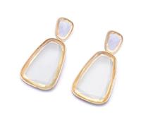 Boucles d'oreilles Femme Clou d'Oreille Femmes 925 Cadeau Pendante Boucle D'Oreille Dame Boucles D'Oreilles Goutte D'Eau Blanches Pour Femmes, Longues Boucles D'Oreilles