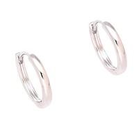 Boucles d'Oreilles - Femme/Enfant - Créoles - Jonc - Lisse - Argent 925/1000-16 mm