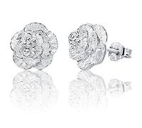 Boucles d'oreilles Femme Fille 925 sliber petites fleurs Cerise Mode hypoallergénique Studs Boucles d'oreille