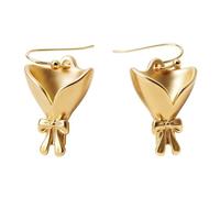 Boucles D'oreilles Femme - Léger Or Argent Charme Esthétique Romant | Boucles d'oreilles porte-bouquet floral pour mariage, bal, rendez-vous , fête des mères, anniversaire