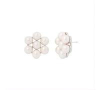 Boucles D'oreilles Femme Majorica Kate 17615.01.2.E00.906.1 - Motif Rosace De Perles Blanches