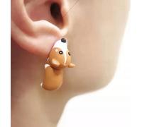 Boucles d'oreilles femme Modèles 3D ANIMAUX LOVE DOG DOG Corgi
