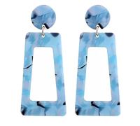 Femmes Argent Boucles D'Oreilles, Boucles D'Oreilles En Acrylique Léopard Boucles D'Oreilles Pour Femmes Grande Boucle D'Oreille Géométrique Longue Pendante Bijoux Brincos Cadeaux D'Anniversaire