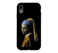Boucles d'oreilles Fille Extraterrestre avec Perle Parodie sci FI Art Design Coque pour iPhone XR