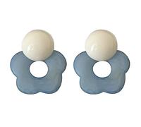 Boucles d'oreilles florales ludiques en silicone pour femme et fille
