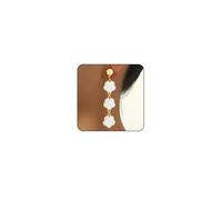 Boucles d'oreilles florales pour femme - Boucles d'oreilles pendantes en forme de fleur blanche - Boucles d'oreilles d'été mignonnes et uniques pour femme
