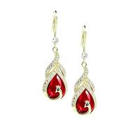 Boucles D'Oreilles Forme Larme,Pendentif Suspendu Scintillant Style Vintage,Boucles D'Oreilles Pendantes - Pour Soirée Officielle Plage Anniversaire Cérémonie Remise Diplômes Mariage Estival