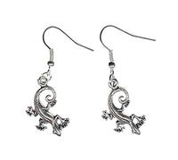 Boucles d'oreilles Gecko Gecko boucles d'oreilles Miniblings Geckos Lézard Salamandre argent Lézard