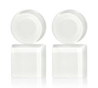 Boucles d'oreilles géométriques à clip sans oreilles percées • Boucles d'oreilles design Bauhaus en 16 couleurs • Bijou déclaration en verre • Durable et fait à la main • 30 x 15 x 4 mm, 30mm, Verre