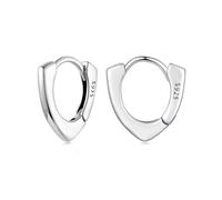 Boucles d'oreilles géométriques en argent sterling 925 en argent sterling minimaliste élégant au quotidien
