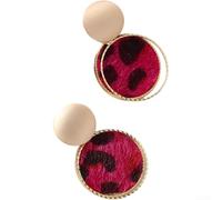 Boucles d'oreilles géométriques modernes en métal pour femme - Disques ronds - Légères et tendance - Pour la mode quotidienne (B)