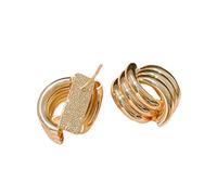 Boucles d'oreilles géométriques modernes et pratiques - Design accrocheur - Confortable à porter - Alliage robuste - Pour les styles individuels - Utilisation quotidienne - Boucles d'oreilles tendance