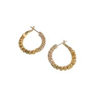 Boucles d'oreilles géométriques pour femme avec texture métallique artistique et tiges d'oreilles en argent 925, combinant influence vintage et port confortable (AL)