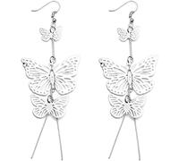 Boucles d'oreilles glands creux multicouche tempérament élégantes boucles d'oreilles pendantes Lung