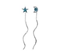 Boucles d'oreilles Glands Crystal Star Moon pour Femmes Accessoires Boucles d'oreilles Threader nouveauté Libération