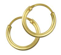 Boucles Doreilles Golddream En Or Jaune 333, Créoles Pour Femme Gdob00013k
