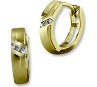 Boucles d'oreilles GoldDream pour femmes Lignes Créoles Zirconia VRAI or jaune 333 bijoux de marque de haute qualité idéal comme idée de cadeau pour anniversaire mariage D2GDO542WY