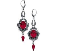 Boucles d'oreilles Gothic de Krikor - Blutrot - pour Femme - couleur argent Standard