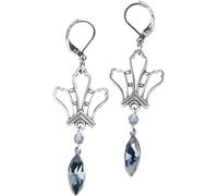 Boucles d'oreilles Gothic de Krikor - Mitternachtsblüte - pour Femme - couleur argent Standard