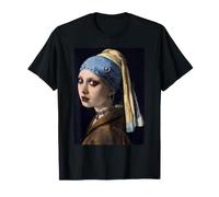 Boucles d'oreilles Gothiques avec Perles Emo Goth Johannes Vermeer T-Shirt