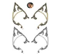 Boucles d'oreilles gothiques d'elfe pour femme - Pour cosplay - Boucles d'oreilles créatives - Bijoux d'oreille d'elfe pour fantaisie, Autre, Andere