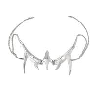 Boucles d'oreilles gothiques irrégulières en métal mécanique Alien pour homme et femme, C