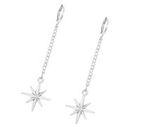 Boucles d'oreilles gothiques mystérieuses en alliage avec quatre étoiles spéciales, bijoux pour les amateurs de mode et les stars de tendance gothique, taille unique, Comme décrit