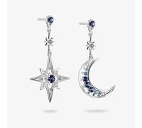 Boucles d'oreilles goutte lune et étoile THOMAS SABO argent sterling et...