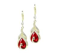 Boucles d'Oreilles Goutte pour Femmes Pendentif Suspendu Scintillant Style