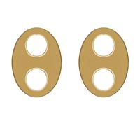 Boucles d'oreilles Grain de Café Plaqué Or 18 carats - Neuves