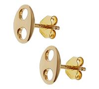 Boucles d'oreilles Grain de café Plaqué Or 750/000 - Femme