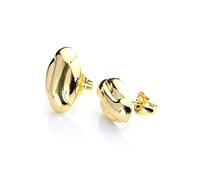 Boucles d'Oreilles Grains de Café en Or Jaune 9 Carats