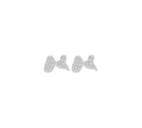 Boucles d'oreilles""Guadeloupe zirconium"" argent massif 925°°°garanti sans nickel