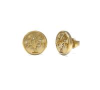 Boucled’oreille Devinez une femme talismanie Jube01443jwygt-u en acier inoxydable doré 12 mm. Centre de vie des arbres, Acier inoxydable, Oxyde de Zirconium, Acier inoxydable, Oxyde de Zirconium