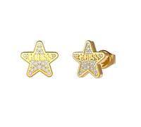 Guess Boucles d'oreilles JUBE02157JWYGT-U Acier inoxydable Or Zirconium