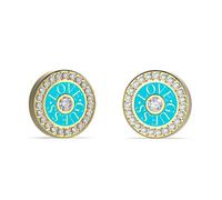 Boucles d'oreilles - GUESS - JUBE04081JWYGTQT-U - Acier inoxydable - Doré - Pierres bleues émaillées