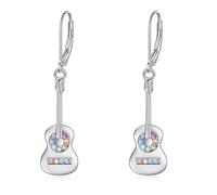 Boucles d'oreilles guitare/violon/note de musique/piano, cadeaux musicaux de concert, cadeaux pour les amateurs de théâtre musical, cadeaux sur le thème de la musique pour la Saint-Valentin, Noël, Or