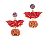 Boucles d'Oreilles Halloween Bijou Halloween en Métal Strass Fantôme Crâne | Boucles D'Oreilles Pendantes Fête Festival Pour Fête Rendez-Vous Célébration Festival Musique