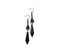 Boucles d'Oreilles Halloween, Boucle d'Oreille Chauve Souris, Boucle d'Oreille Gothic, Chauve-Souris Style Punk Rock Boucles d'Oreilles Fantaisie Halloween pour Femme (Noir)