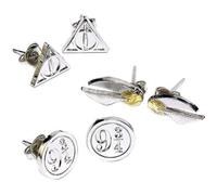 Boucles d'oreilles - Harry Potter - Argent plaqué or - Doré - 3 paires