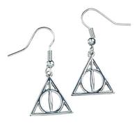 Boucles d'oreilles - HARRY POTTER - Deathly Hallows - Plaqué argent - 1.5cm x 3cm - Officiellement autorisé