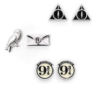 Boucles d'oreilles - Harry Potter - Ensemble de 3 - Argent - Clou - Femme