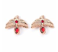 Boucles d'oreilles Harry Potter Fawkes (plaqué or)