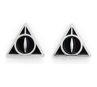 Boucles d'oreilles - Harry Potter - Reliques de la Mort - Plaqué Argent Noir - Femme